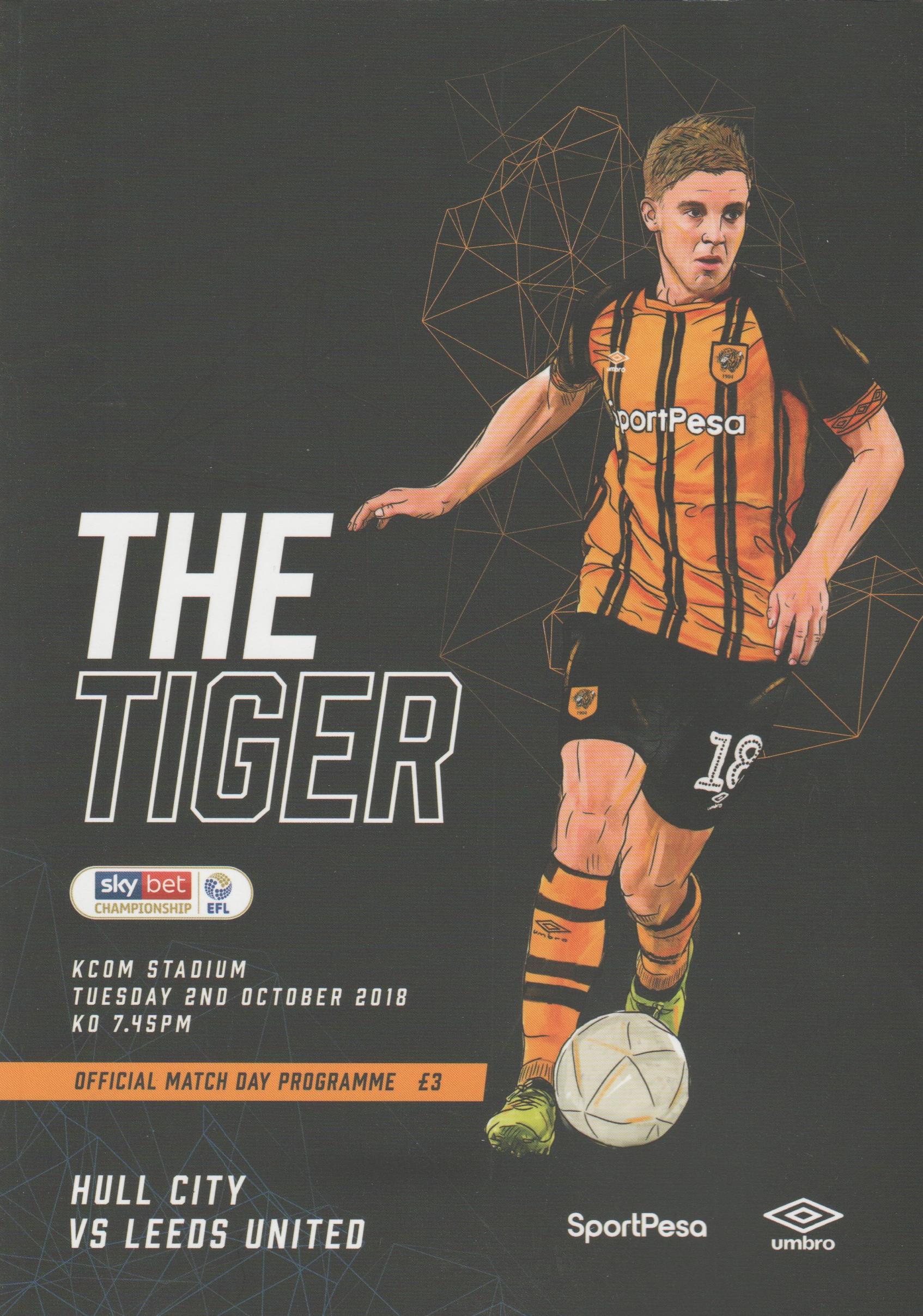 HULL CITY v LEEDS UNITED 2018/19